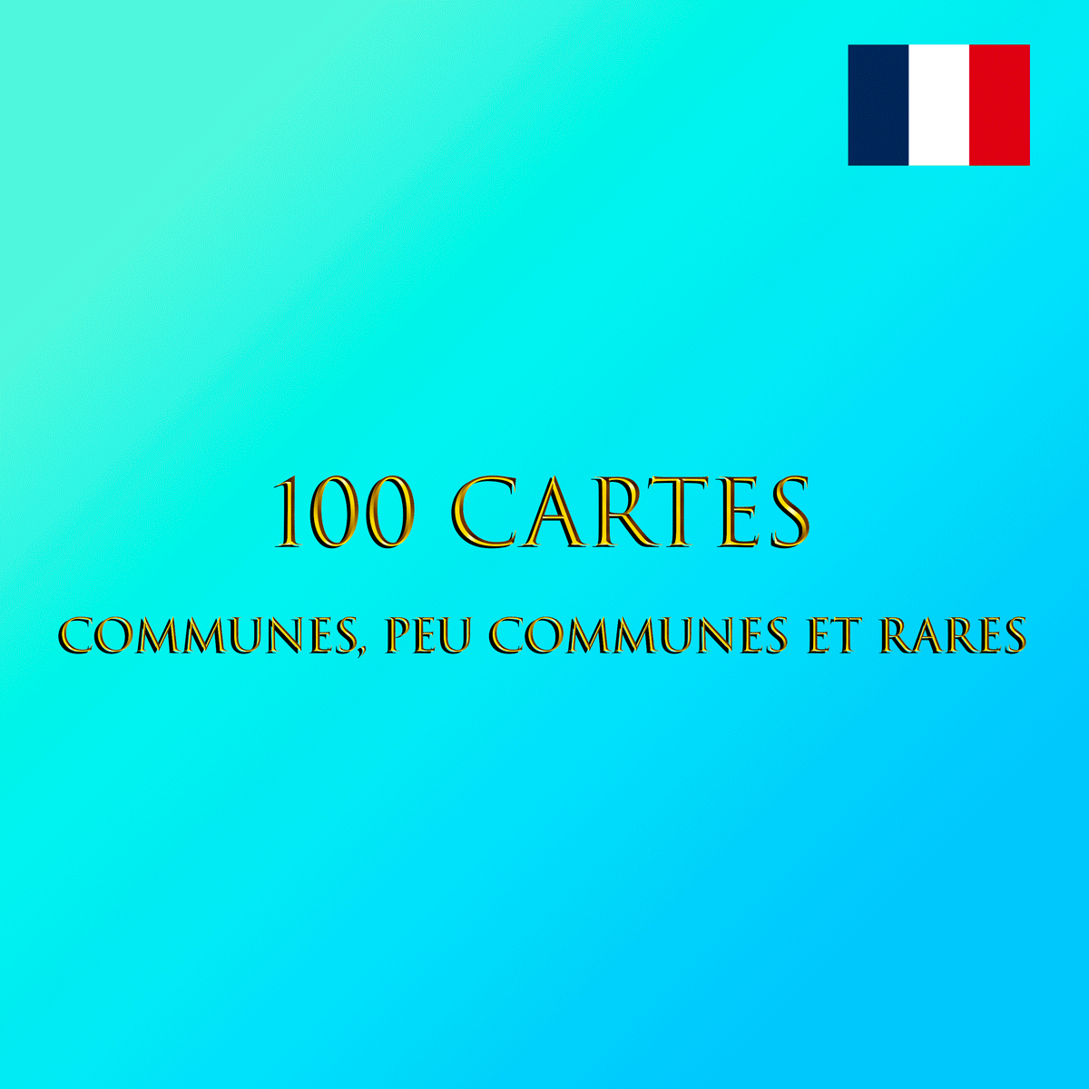 Lot - 100 cartes Co/Unco/Rare (FR)